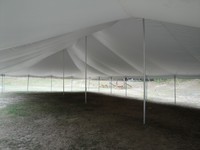 40’ x 80’ standard tent, interior view