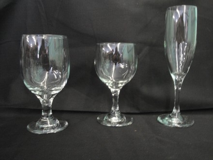 water goblet or wine glass
